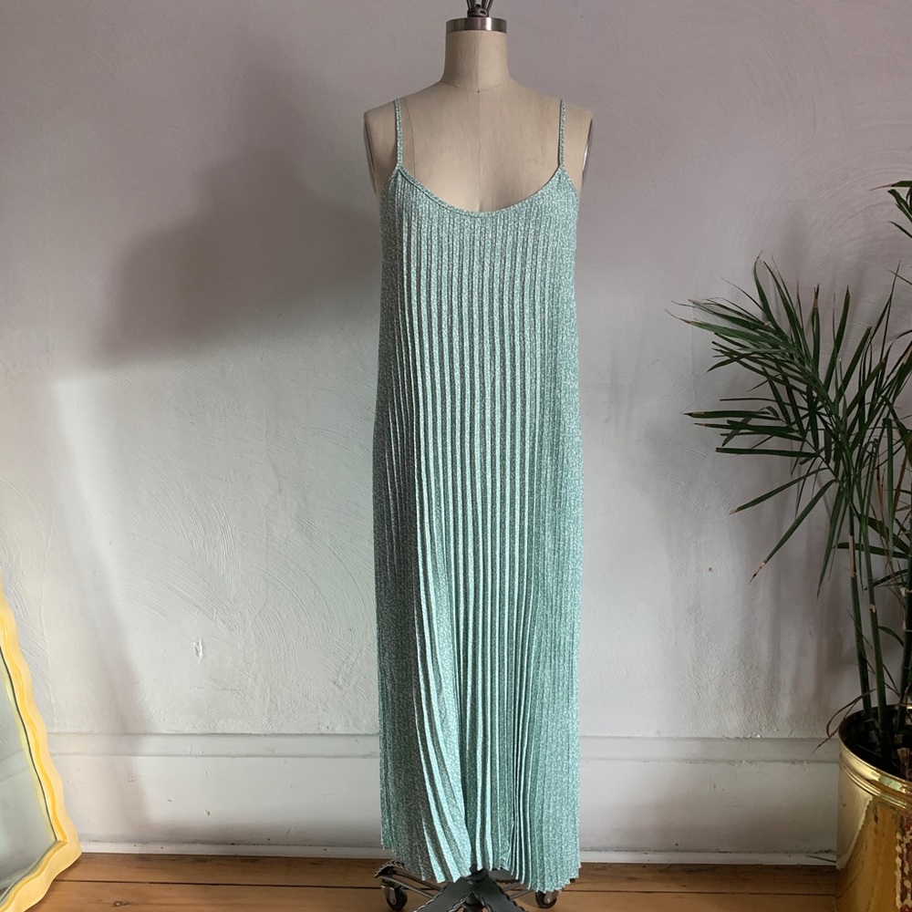 Sweet Mint Pleated Dress - Gibson Look - small / extra small